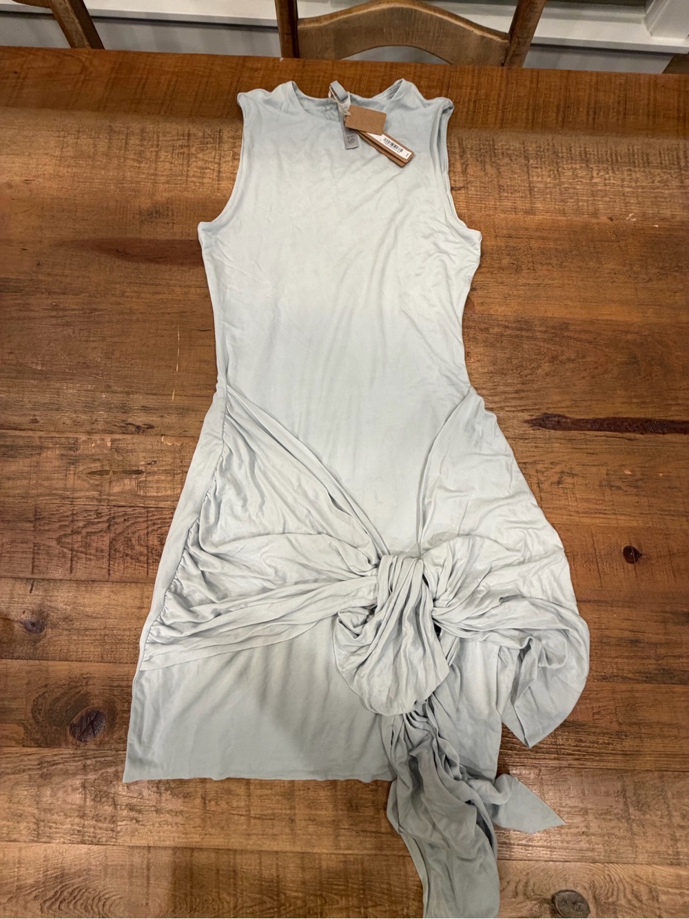 SKIMS Sleeveless Midi Dress in Pearl size Small